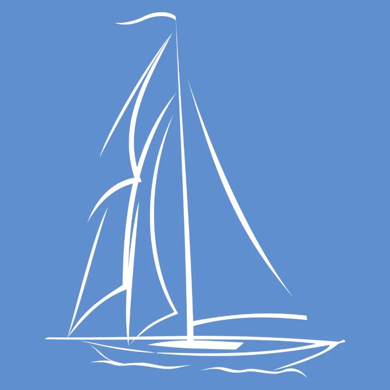 voilier blanc simple