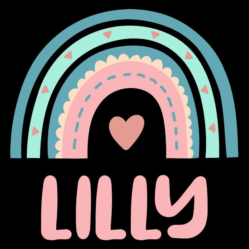 Lilly Name Regenbogen Baby