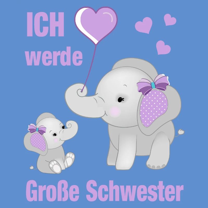 Ich werde große Schwester werden kleine Elefanten