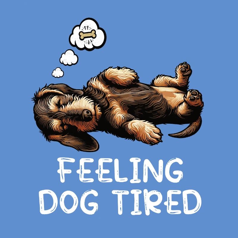 Se sentir fatigué par chien Teckel à poil dur Teckel teckel