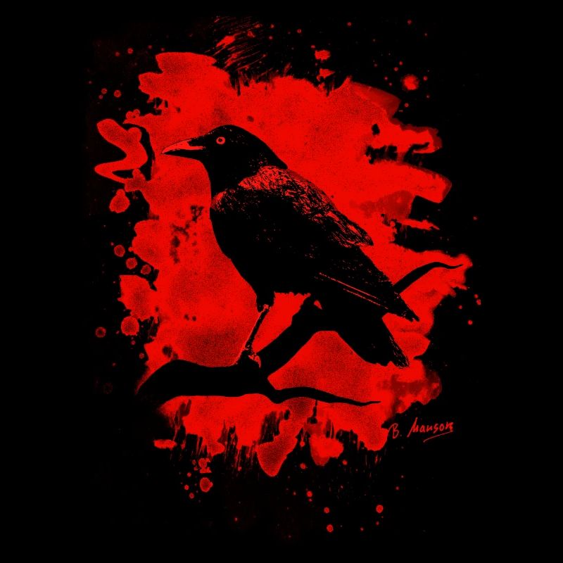 Crow bleached red
