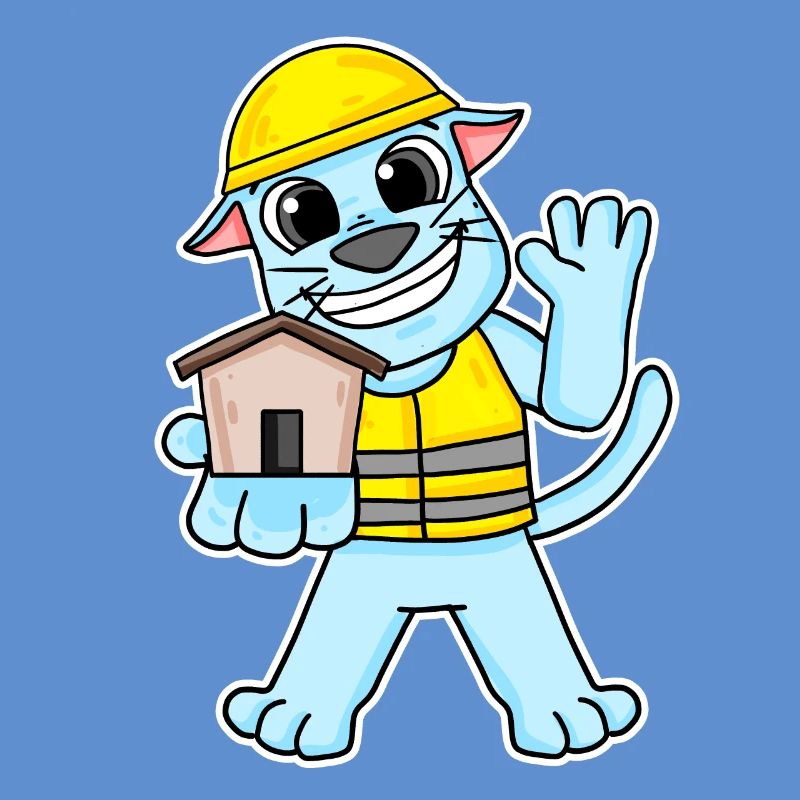 Cadeau de construction de maison de chat constructeur