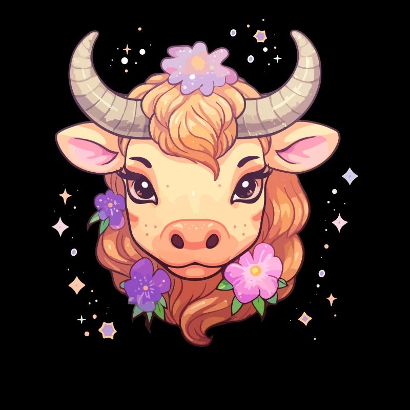 Stier Sternzeichen Design - Sternzeichen Kawaii