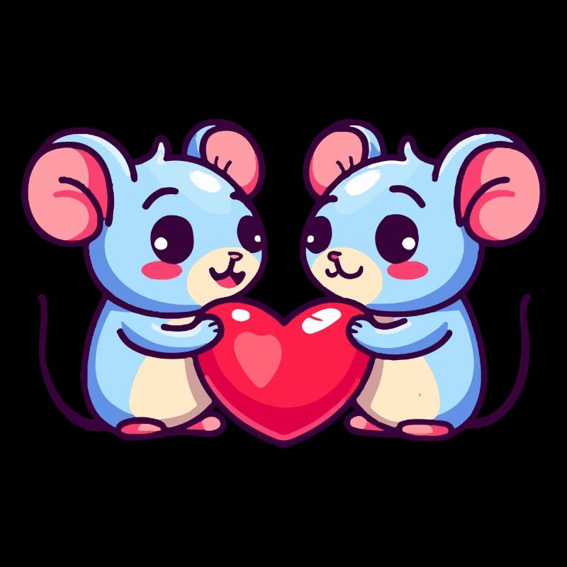 Maus Paar Liebe Valentinstag