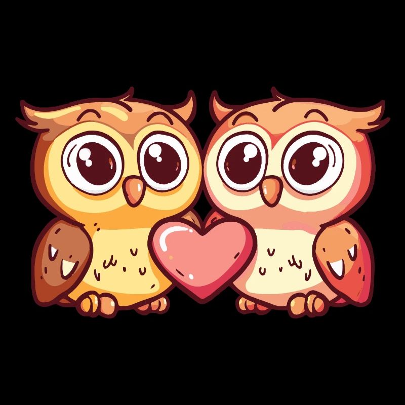 Eule Paar Liebe Valentinstag