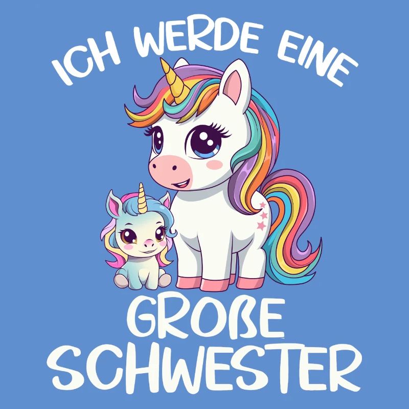Ich werde eine große Schwester Einhorn super süß