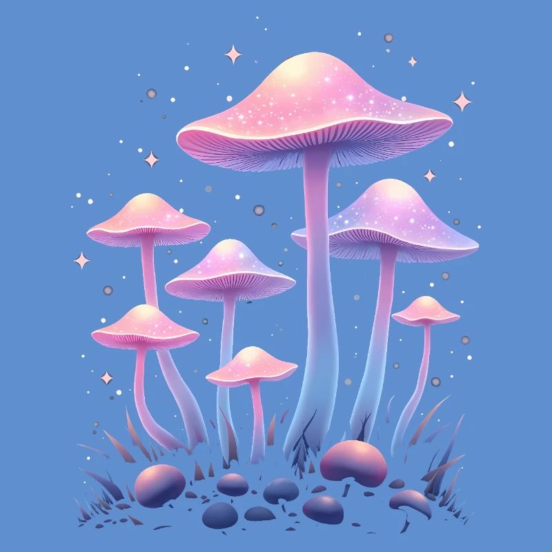 Magic Mushrooms Design - Mystic Forest