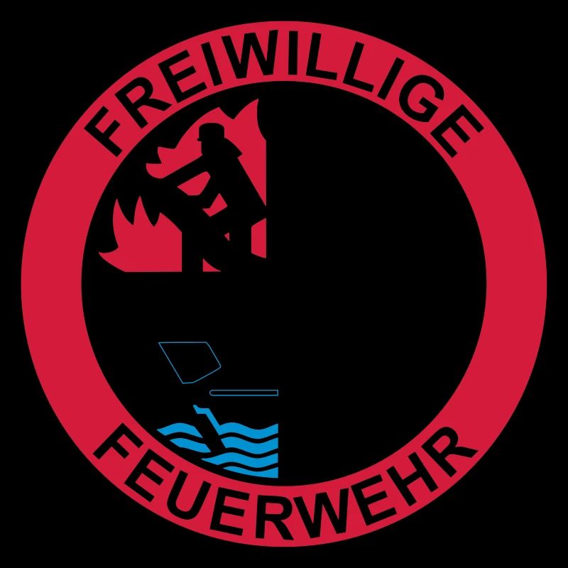 Freiwillige Feuerwehr Logo 3farbig