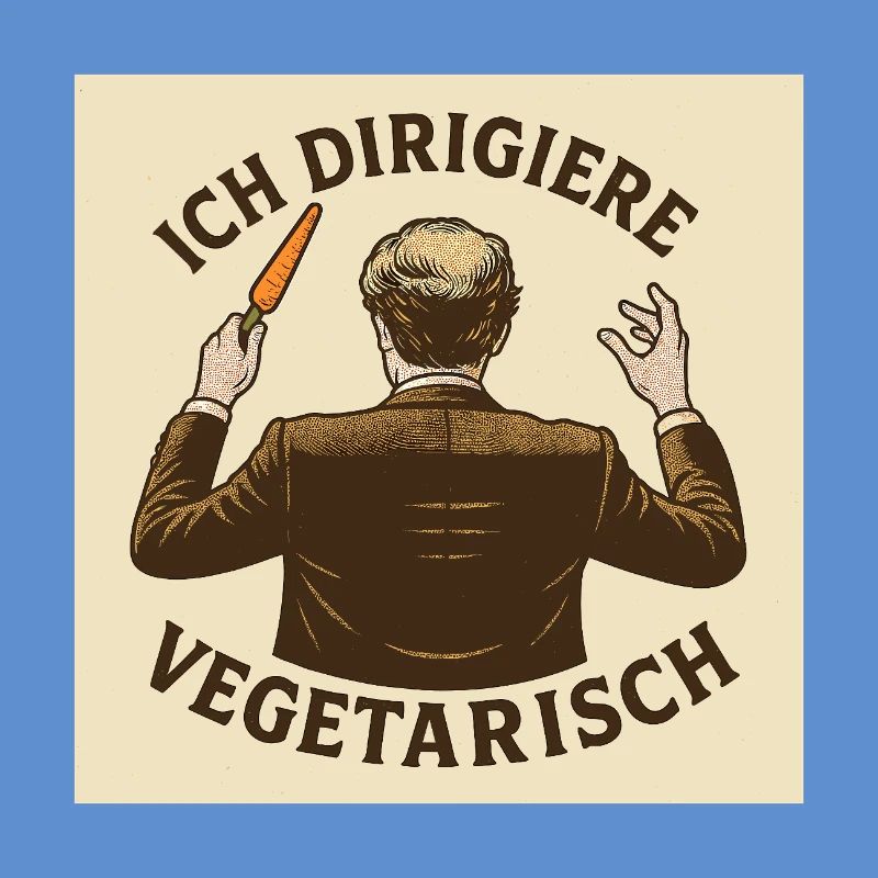 Dirigent Ich dirigiere vegetarisch