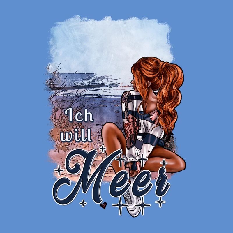 Ich will Meer – maritimes Mädchen Design