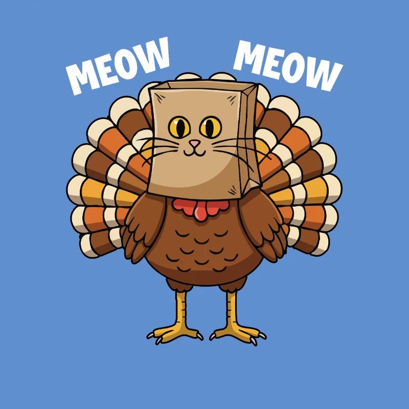 Truthahn Katze Thanksgiving Herbst Ernte