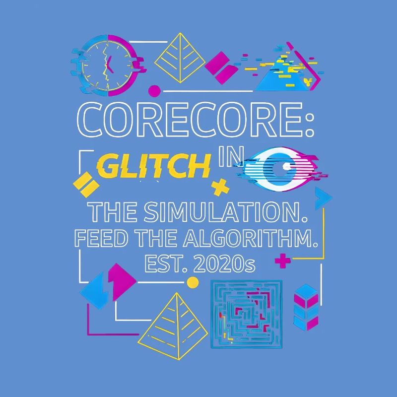 Corecore Glitch Simulation Algorithm Collage