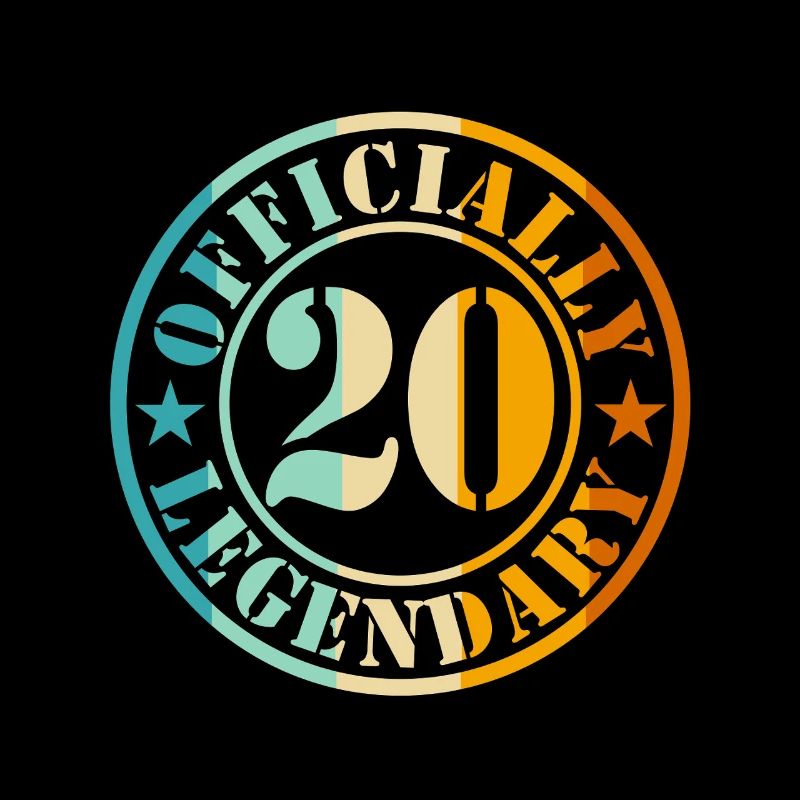 20. Geburtstag Junge Mädchen Legend Level 20 Jahre