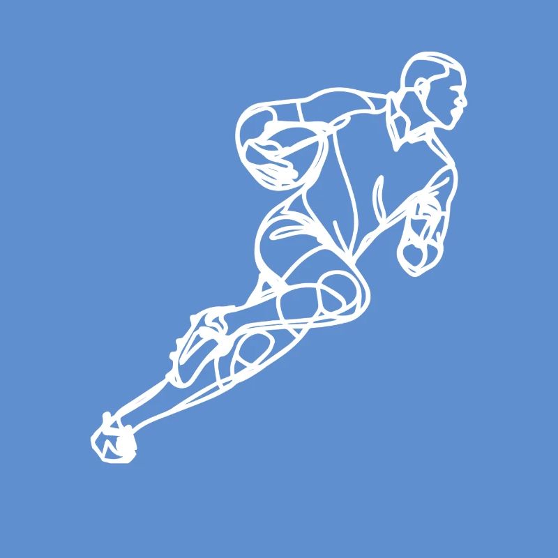 Rugby Player Drawing