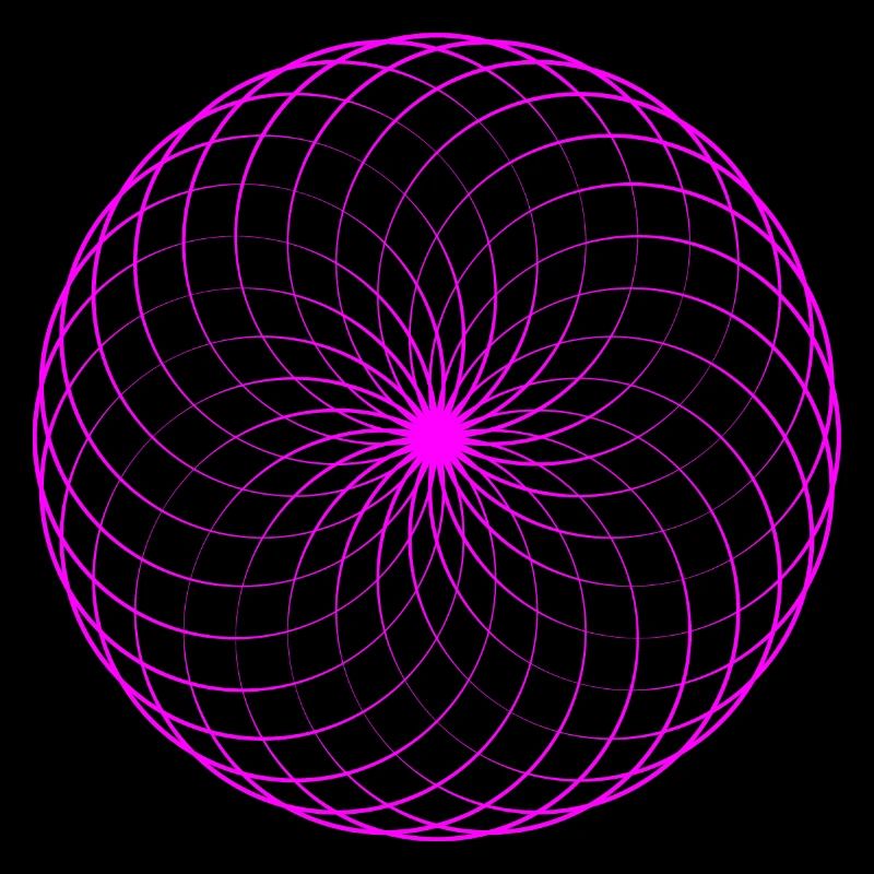 Neonspirale Netz Torus