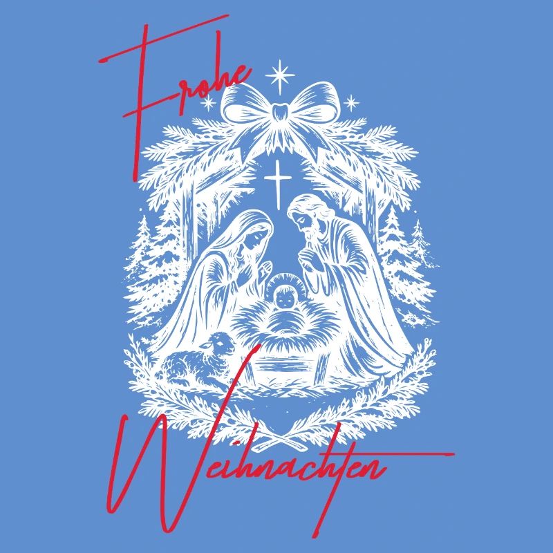 Weihnachtskrippe Schwarz Weiß