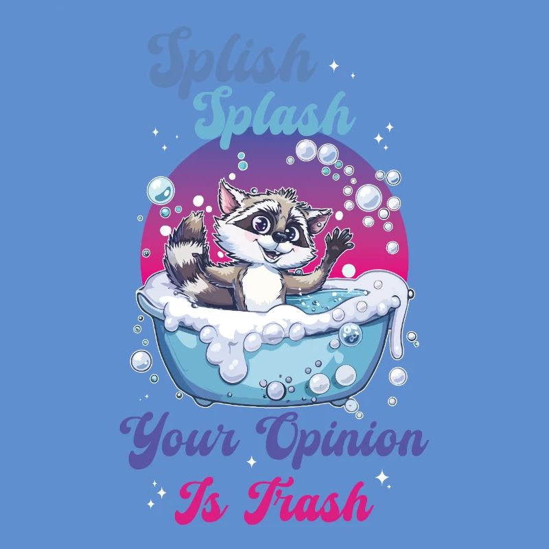 Waschbär Splish Splash