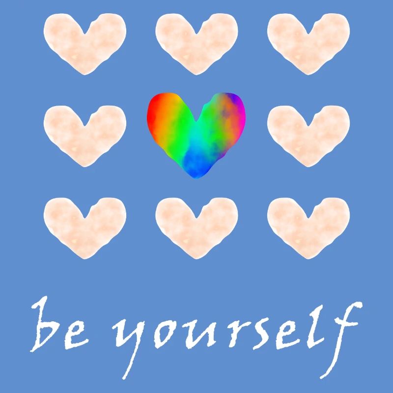 Sei du selbst - Regenbogenfarben