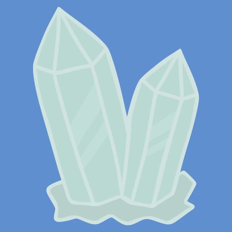 Illustration de géode d’amas de cristal