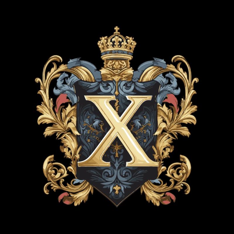 X Buchstabe Logo Krone