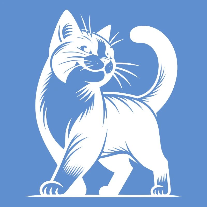 Chat Stuben élégant avec un look mignon