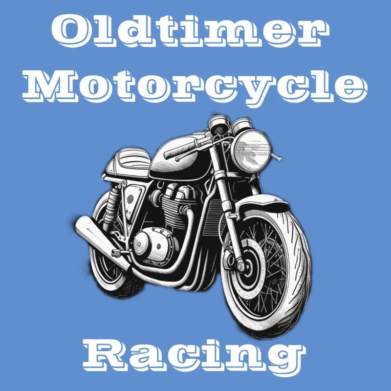Oldtimer Motorcycle Racing blanc