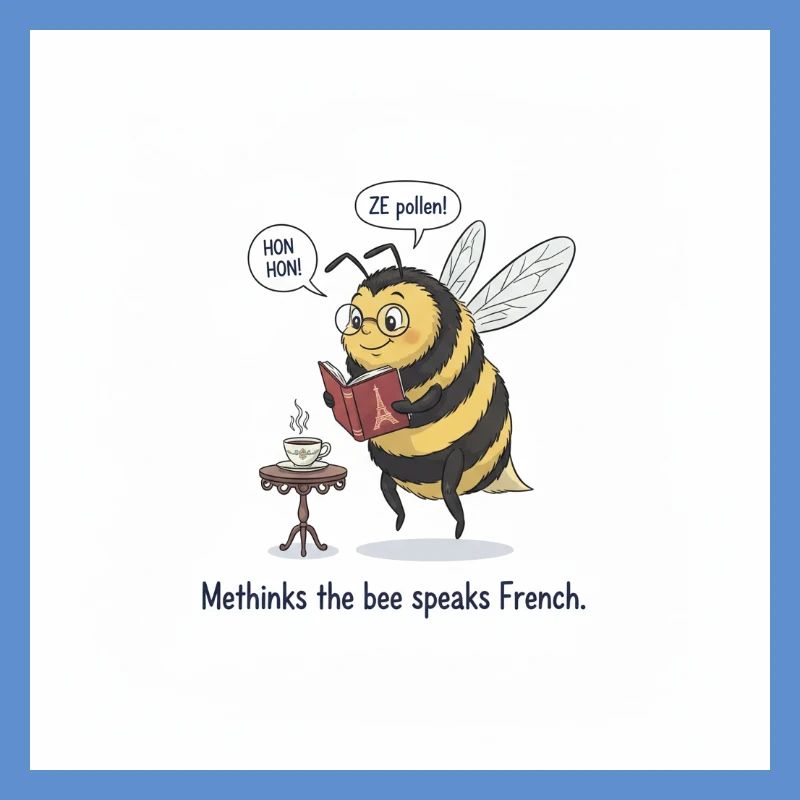 Bee apprend le français : Méthinks