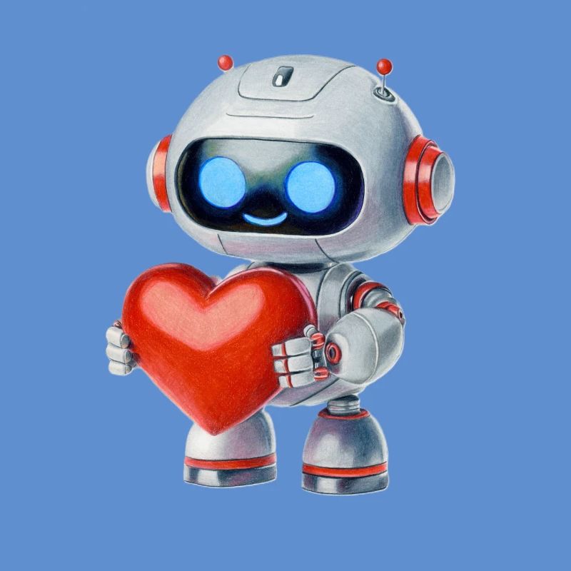 Roboter mit Herz