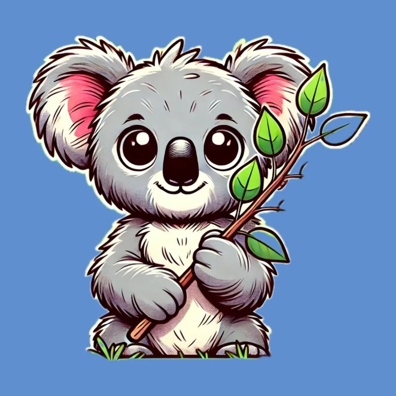 Koala mit Eukalyptus