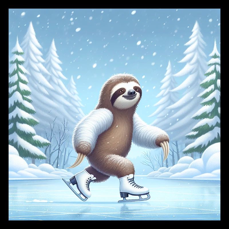 Sloth Wanderer Eislaufen