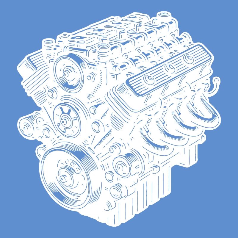 Engine Block Cylinder Fan Displacement Engine