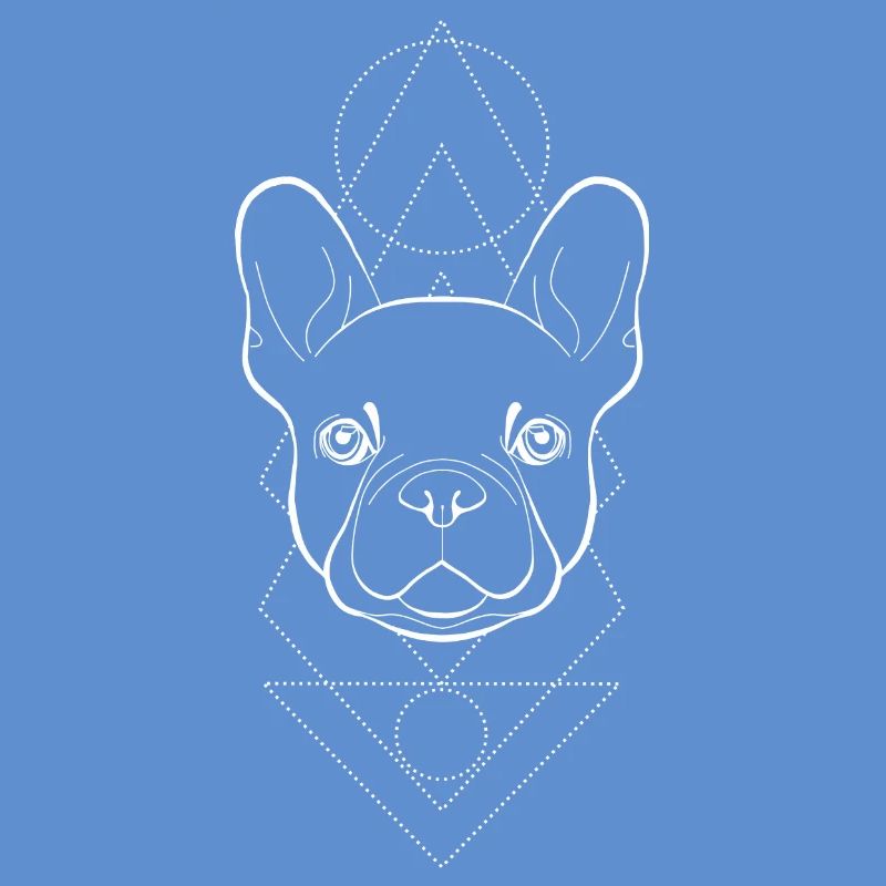 Frenchie Geometric (white)