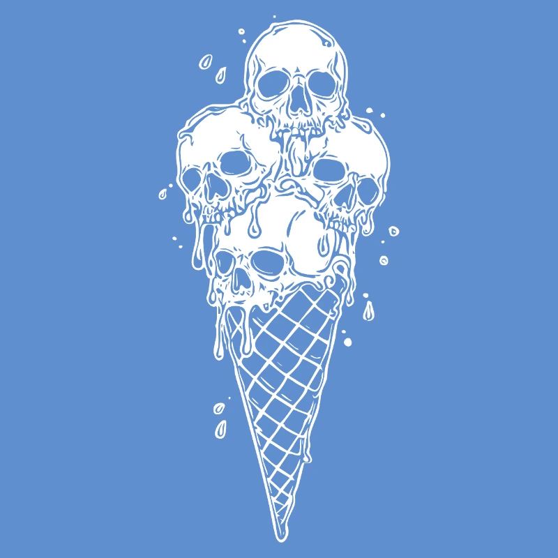 Skelett-Eiscreme Kunst