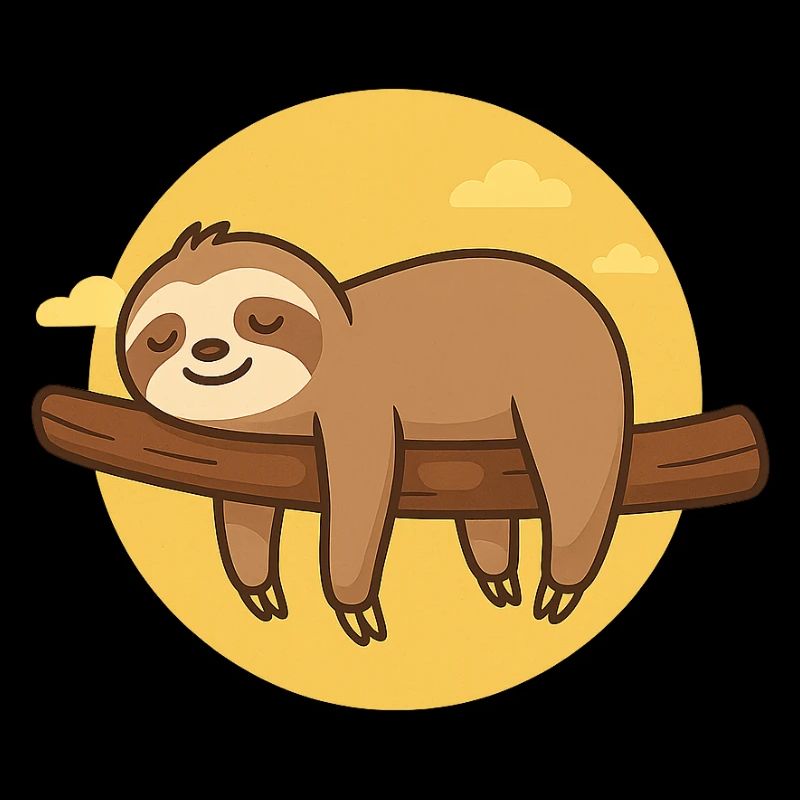 Sloth on tree