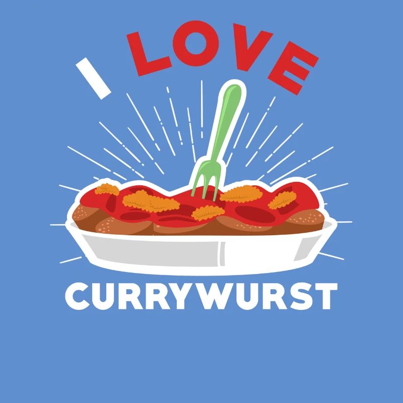 Currywurst Ich liebe Currywurst