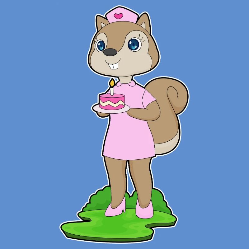Eichhörnchen Geburtstag Krankenschwester
