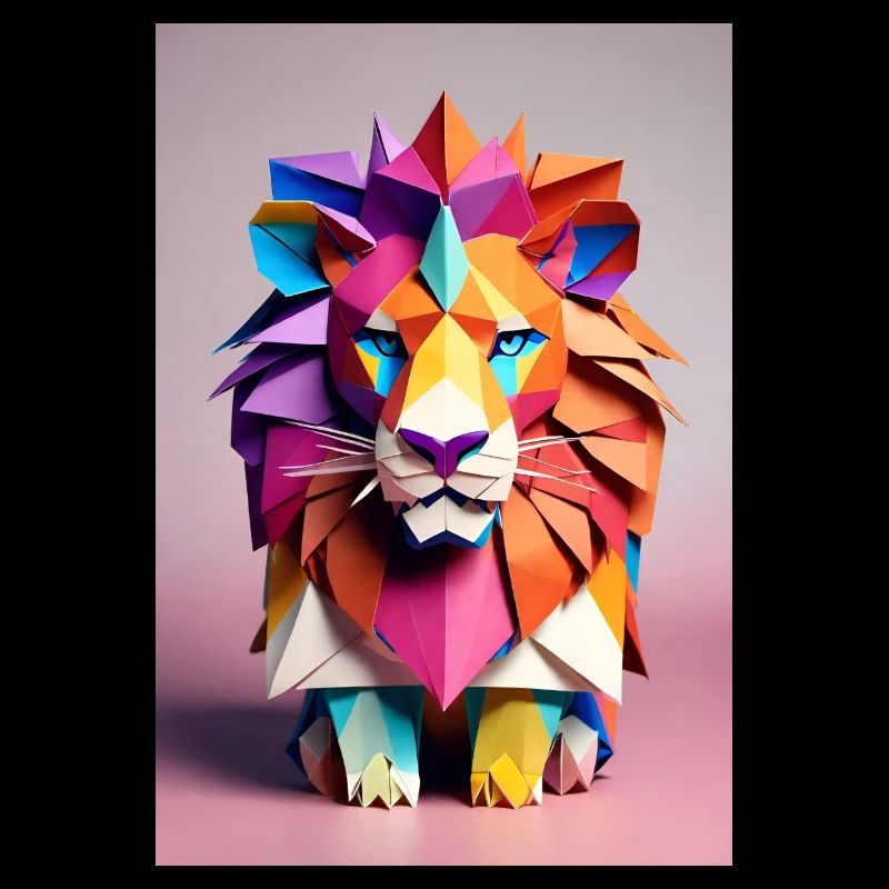 Origami-Löwe