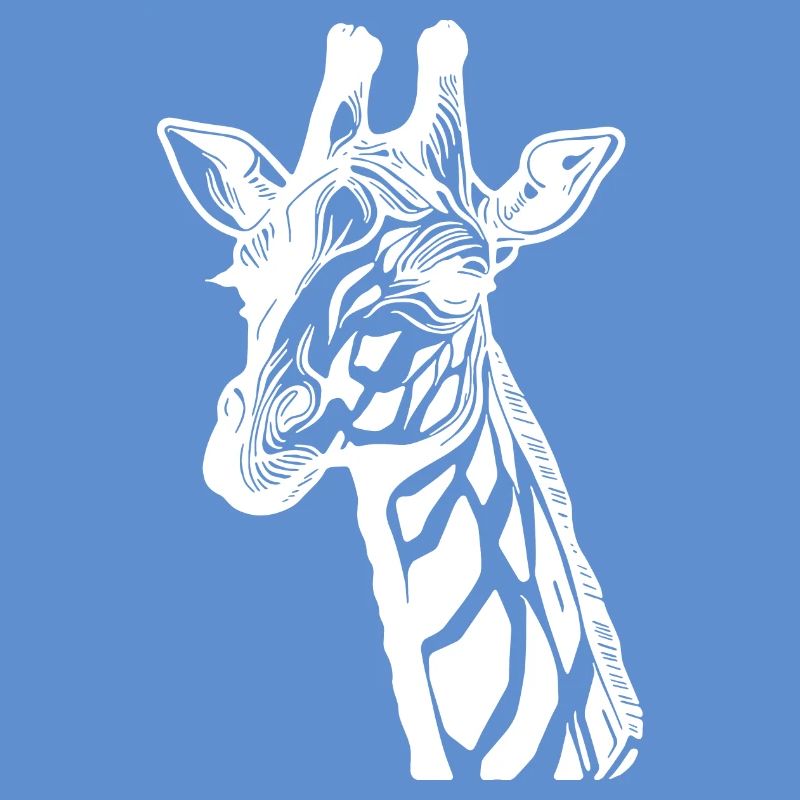 Girafe mignonne avec un look mignon