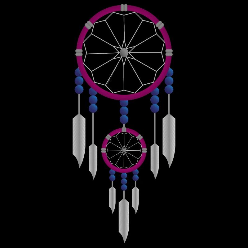 Lila-blauer Traumfänger