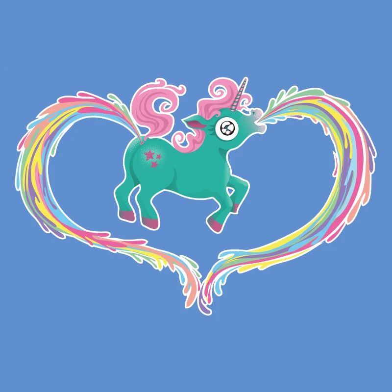 Einhorn Kotze Kacke Regenbogen