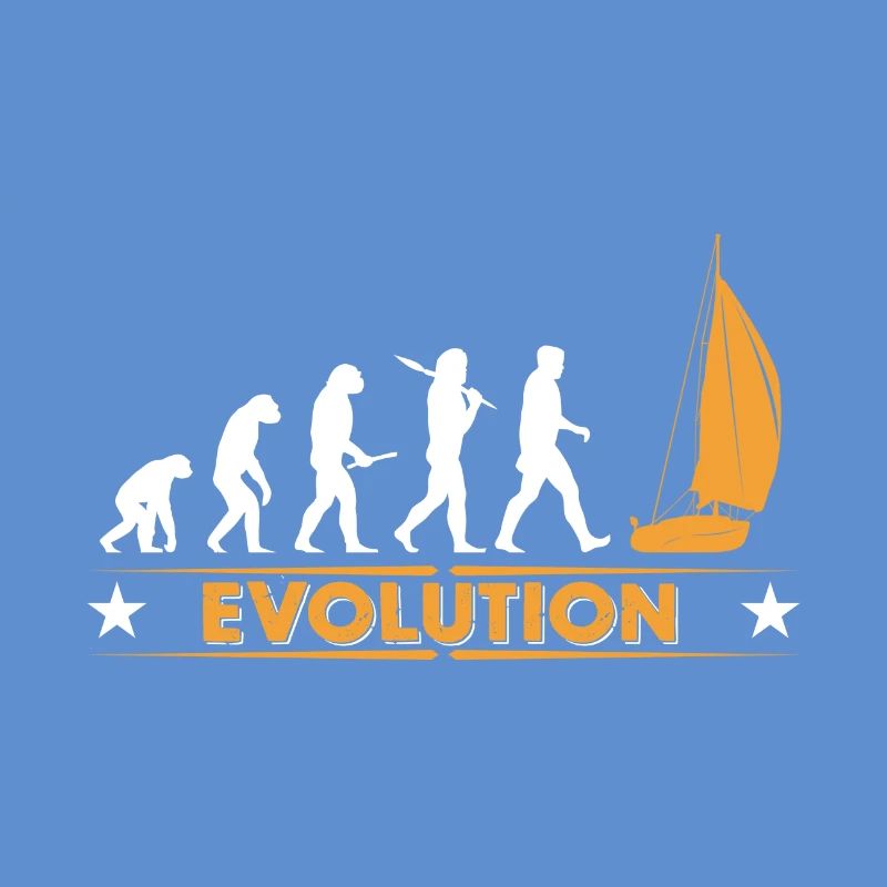 Segeln Evolution - orange/weiss