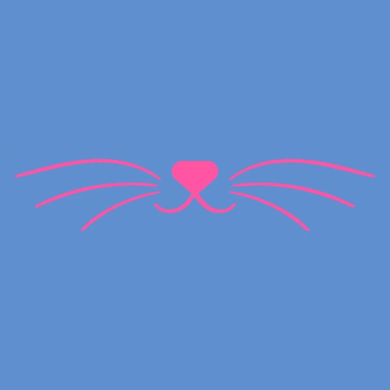Masque rose mignon de visage de chat