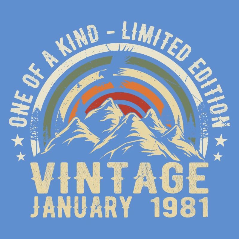 Januar 1981 Geburtstagsgeschenk - Original 44 Jahre