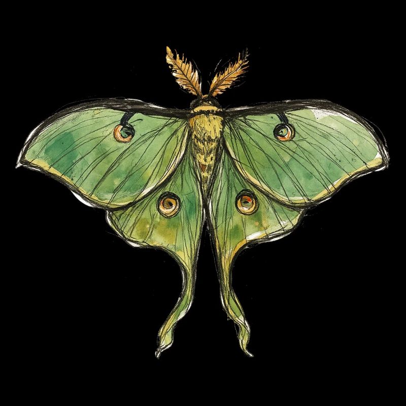 Luna Moth Nächtliche Magie