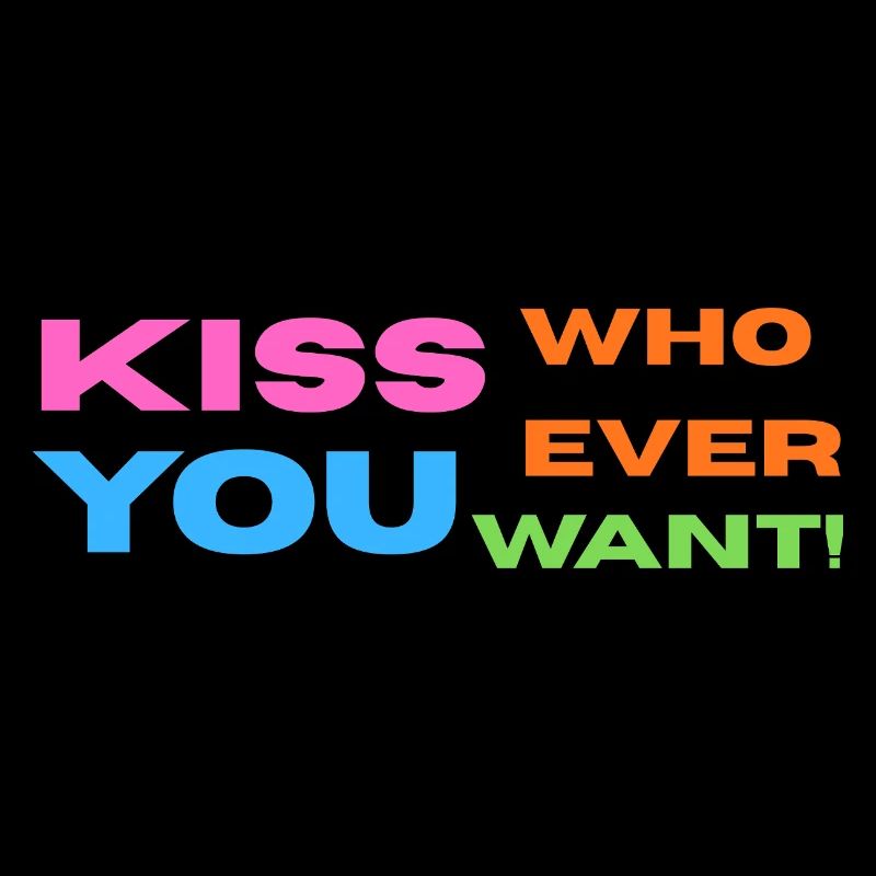 Pride / CSD / LGBTQ+ Design "Kiss"