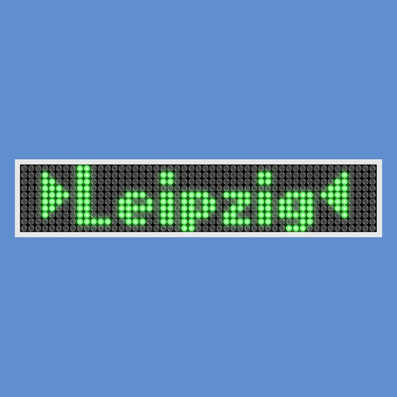 Leipzig LED Display Gruen