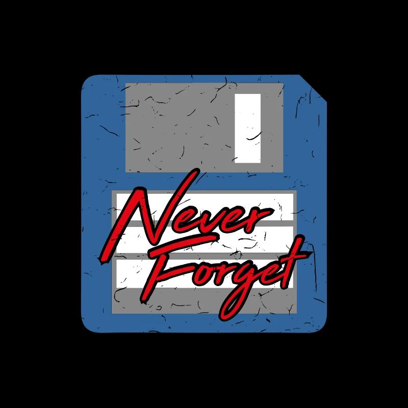 Never Forget Diskette Computer Memory PC Retro