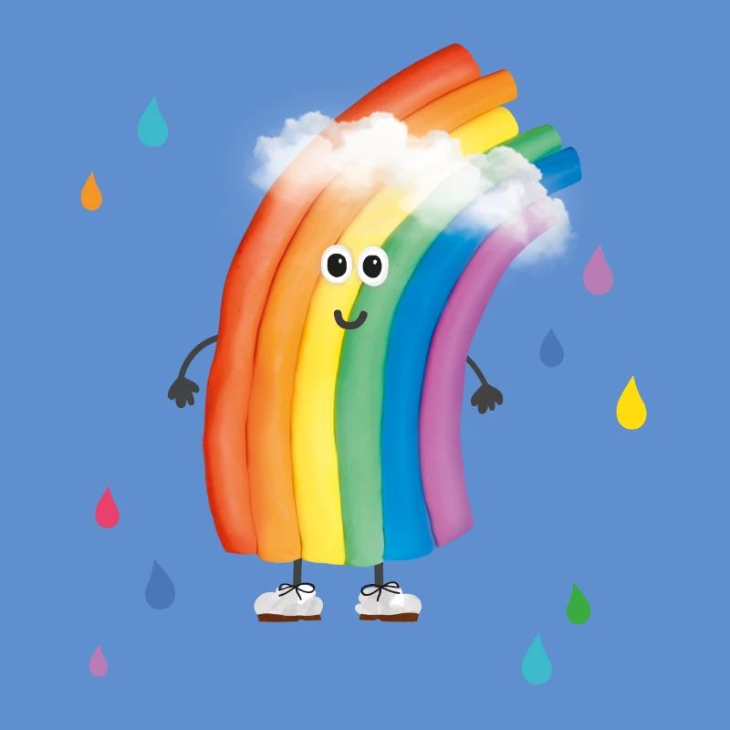 Rudi Regenbogen "bunte Regentropfen"