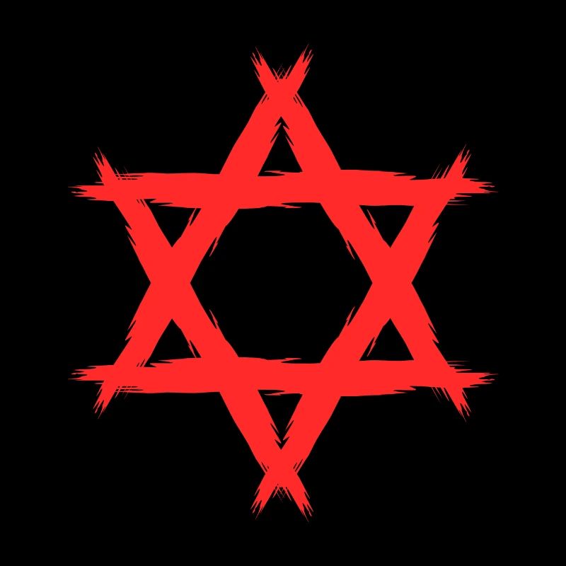 Etoile de David religion rouge