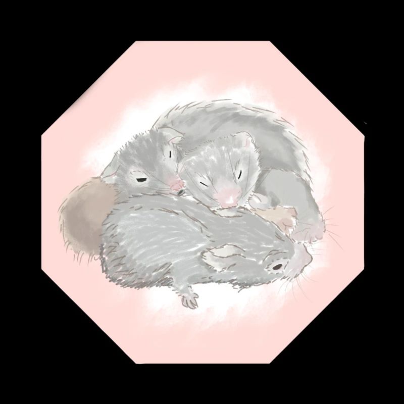 un câlin de hamsters